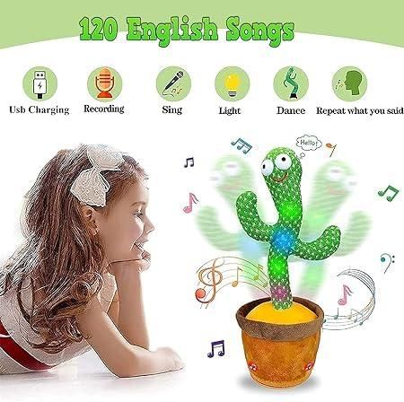 LED Musical Dancing & Mimicry Cactus Toy so Funny